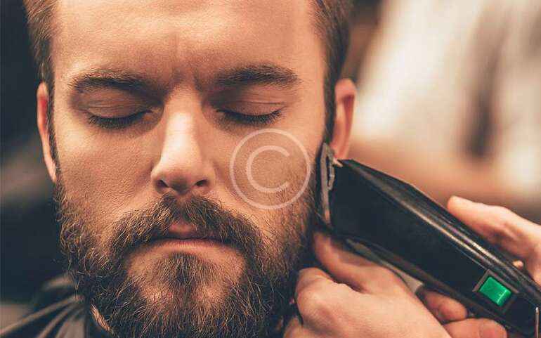 Facial hair care and trimming at home